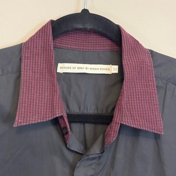 Shades Of Grey Micah Cohen Button Up Shirt Black Medium - Picture 3 of 5